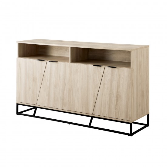 Ian 58" Angled Door Sideboard - Birch