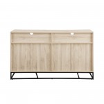 Ian 58" Angled Door Sideboard - Birch