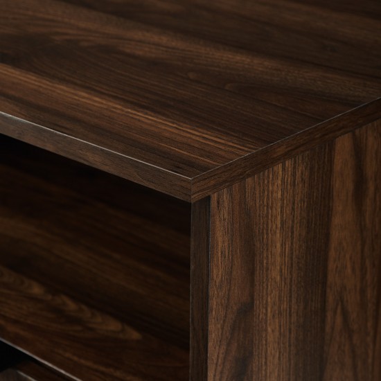 Ian 58" Angled Door Sideboard - Dark Walnut