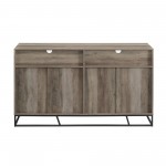 Ian 58" Angled Door Sideboard - Grey Wash