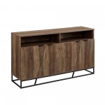 Ian 58" Angled Door Sideboard - Rustic Oak