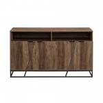 Ian 58" Angled Door Sideboard - Rustic Oak