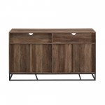 Ian 58" Angled Door Sideboard - Rustic Oak