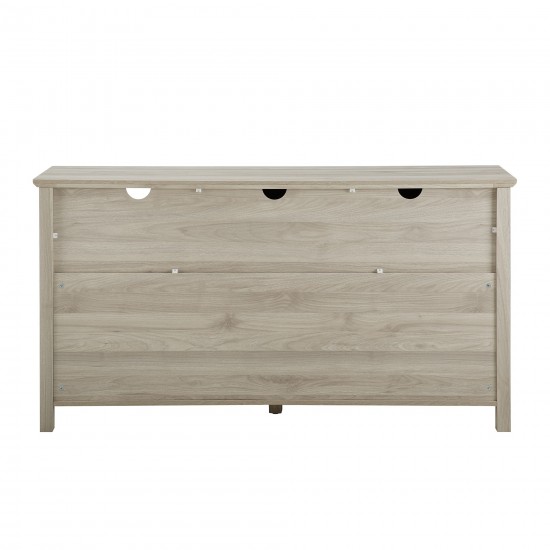 Mila 58" 2 Door Angled Groove Sideboard - Birch