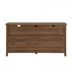 Mila 58" 2 Door Angled Groove Sideboard - Dark Walnut