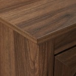 Mila 58" 2 Door Angled Groove Sideboard - Dark Walnut