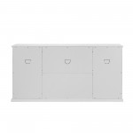 Landon 60" Tiered Fretwork Sideboard - White