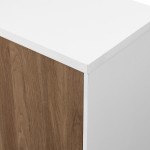 Rogan 60" 3 Door Sideboard - Solid White/English Oak