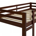 Solid Wood Triple Bunk Bed - Walnut