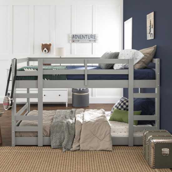 Low Wood Twin Bunk Bed - Grey