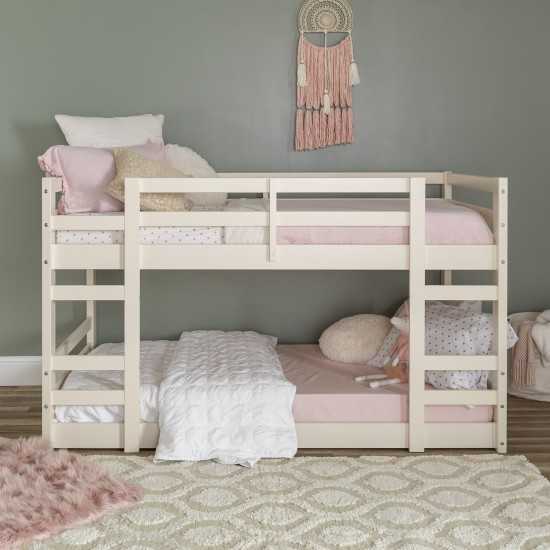 Low Wood Twin Bunk Bed - White