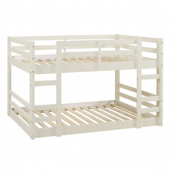 Low Wood Twin Bunk Bed - White