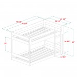 Winslow Jr Twin Over Twin Mod Bunk Bed - White