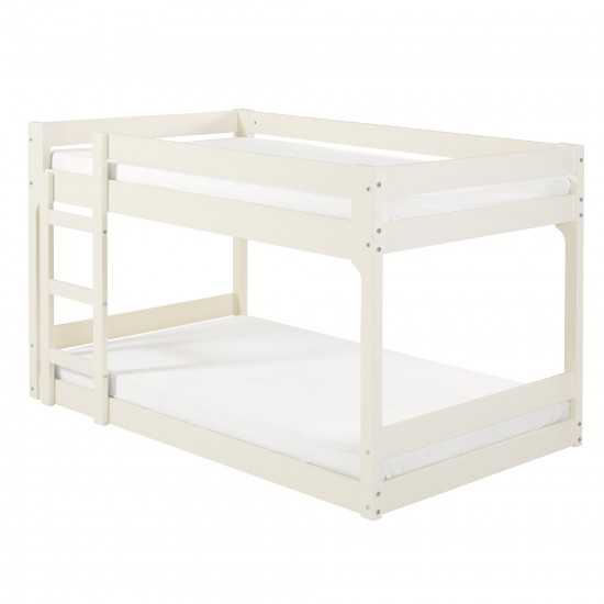 Winslow Jr Twin Over Twin Mod Bunk Bed - White