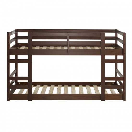 Low Wood Twin Bunk Bed - Walnut