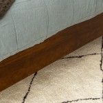 Solid Wood King Platform Bed - Walnut