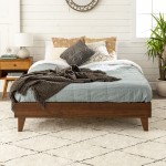 Solid Wood Queen Platform Bed - Walnut