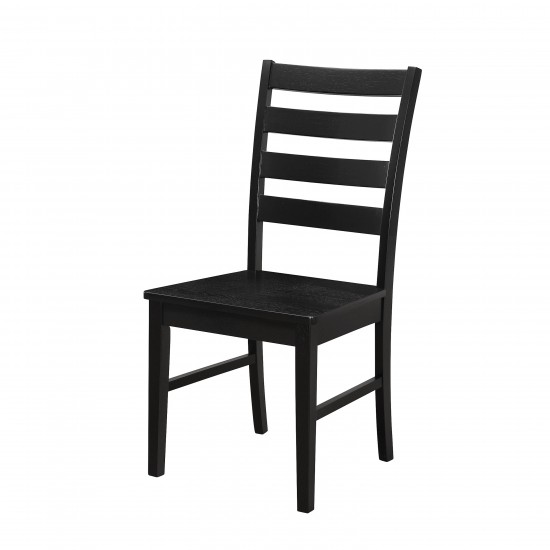 Modern Farmhouse Dining Chair, Set of 2 - Black