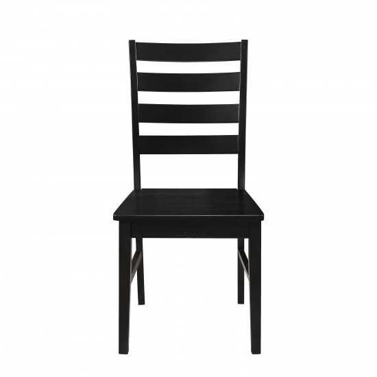 Modern Farmhouse Dining Chair, Set of 2 - Black