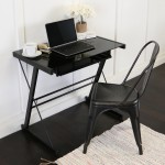 31" Modern Computer Desk - Silver