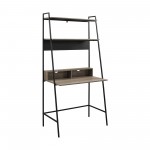 Arlo 36" Modern Wood Ladder Computer Desk - Grey Wash