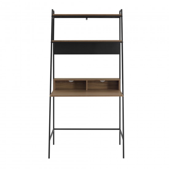 Arlo 36" Modern Wood Ladder Computer Desk - Mocha