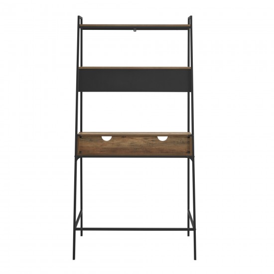 Arlo 36" Modern Wood Ladder Computer Desk - Rustic Oak