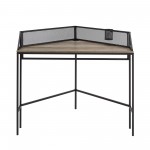 42" Industrial Corner Desk - Grey Wash