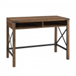 Metal X 42" Farmhouse Metal and Wood Desk - Rustic Oak