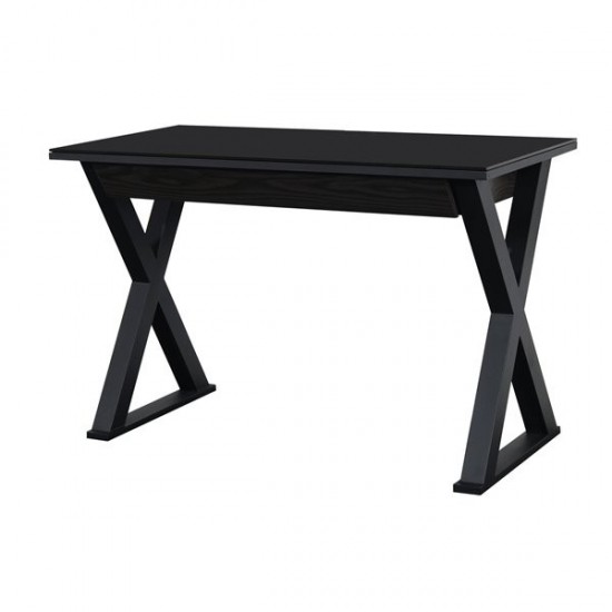 48" Modern Wood Computer Desk - Black