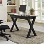 48" Modern Wood Computer Desk - Black