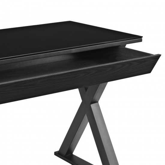 48" Modern Wood Computer Desk - Black