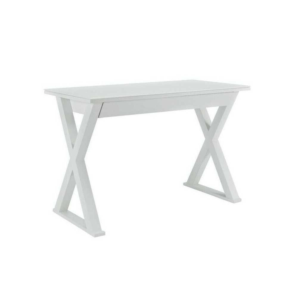 48" Modern Wood Computer Desk - White