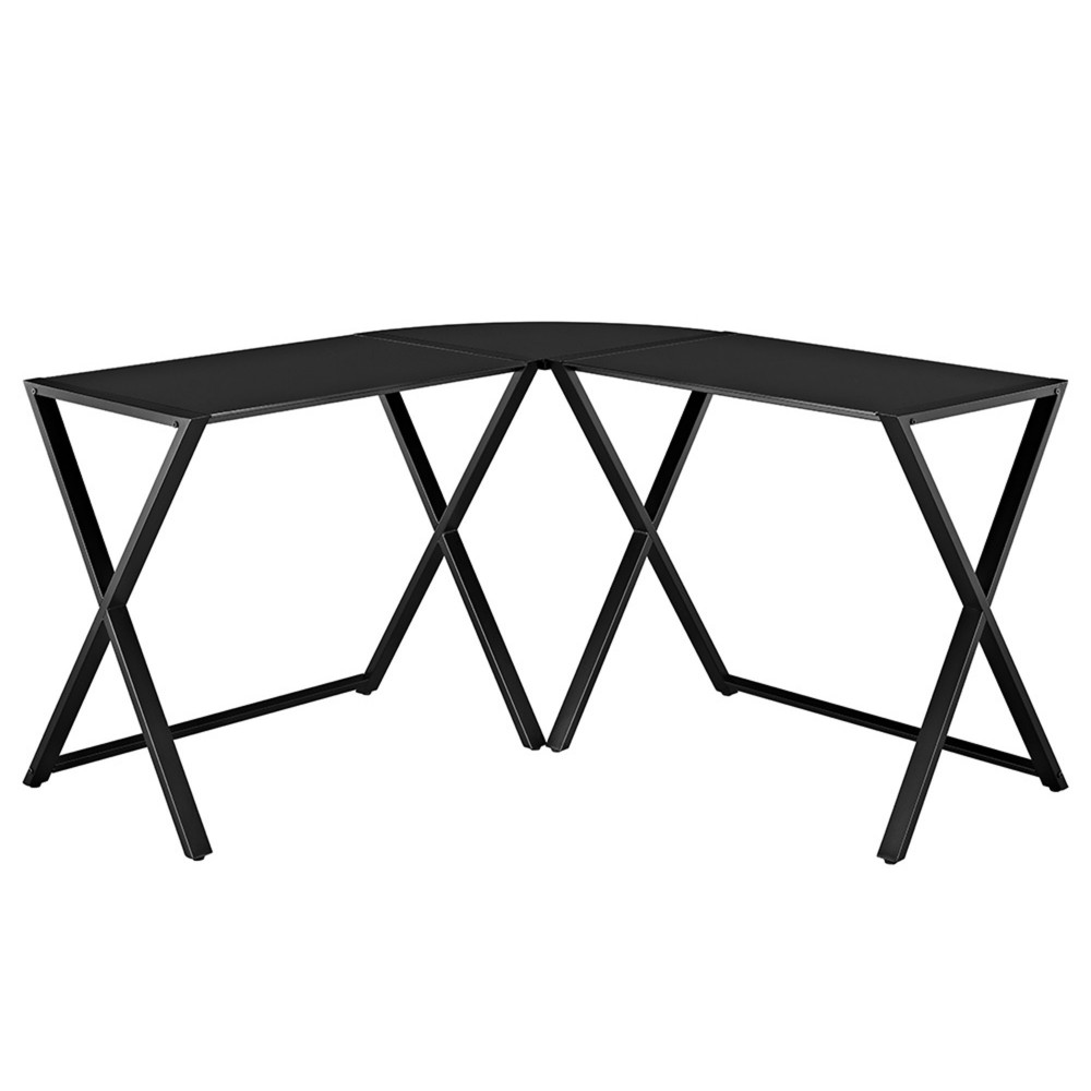 51" Modern Corner Computer Desk - Black 51" Modern Corner Computer Desk - Black