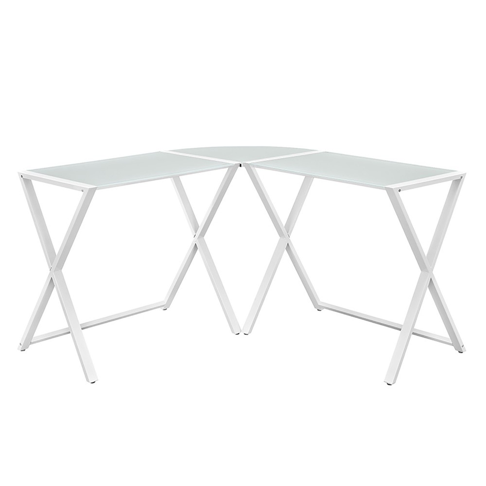 51" Modern Corner Computer Desk - White