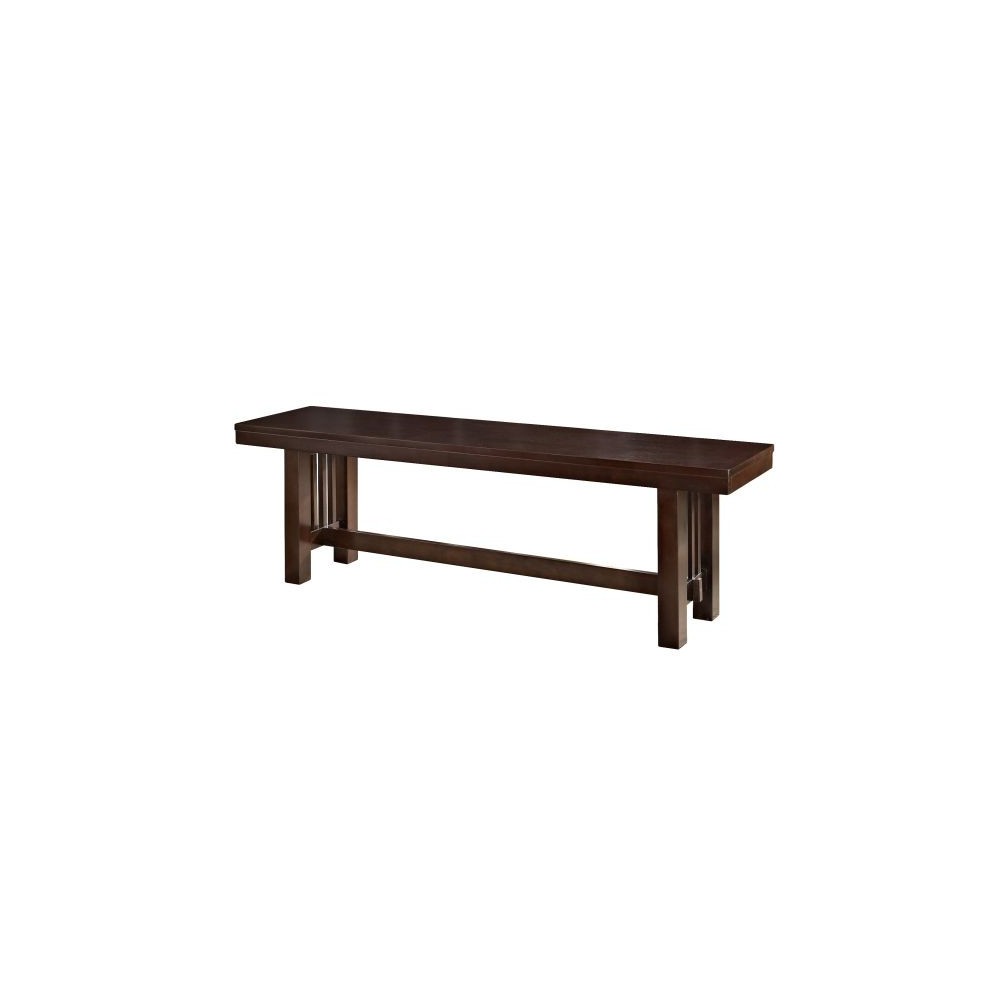 60" Wood Dining Bench - Cappuccino