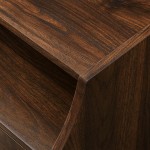 2 Drawer Nightstand with USB, Set of 2 - Dark Walnut