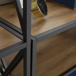 3-Piece Industrial Bookcase Set - Barnwood