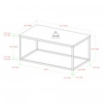 3-Piece Open Box Accent Table Set - Faux Dark Concrete