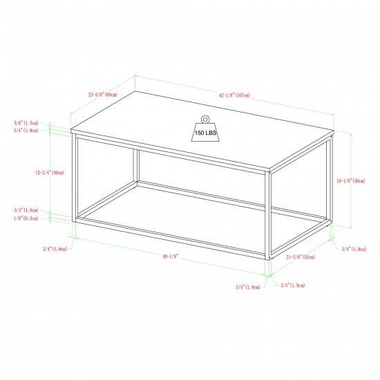 3-Piece Open Box Accent Table Set - Faux Dark Concrete