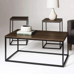 3-Piece Open Box Accent Table Set - Dark Walnut