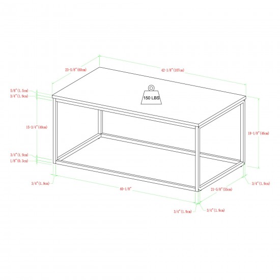 3-Piece Open Box Accent Table Set - Faux White Marble