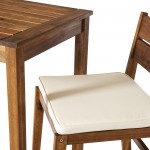 3-Piece Acacia Counter Height Dining Group - Brown