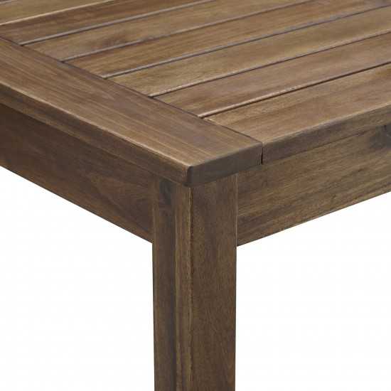 3-Piece Acacia Counter Height Dining Group - Dark Brown