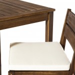3-Piece Acacia Counter Height Dining Group - Dark Brown