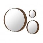 Modern Metal Wall Mirrors - Set of 3