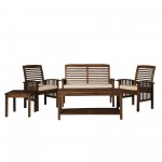 Outdoor Chat Set - Dark Brown, OGWLSCH5DB