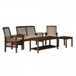 Outdoor Chat Set - Dark Brown, OGWLSCH5DB