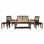 Outdoor Chat Set - Dark Brown, OGWLSCH6DB