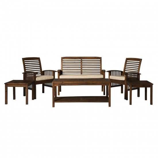 Outdoor Chat Set - Dark Brown, OGWLSCH6DB